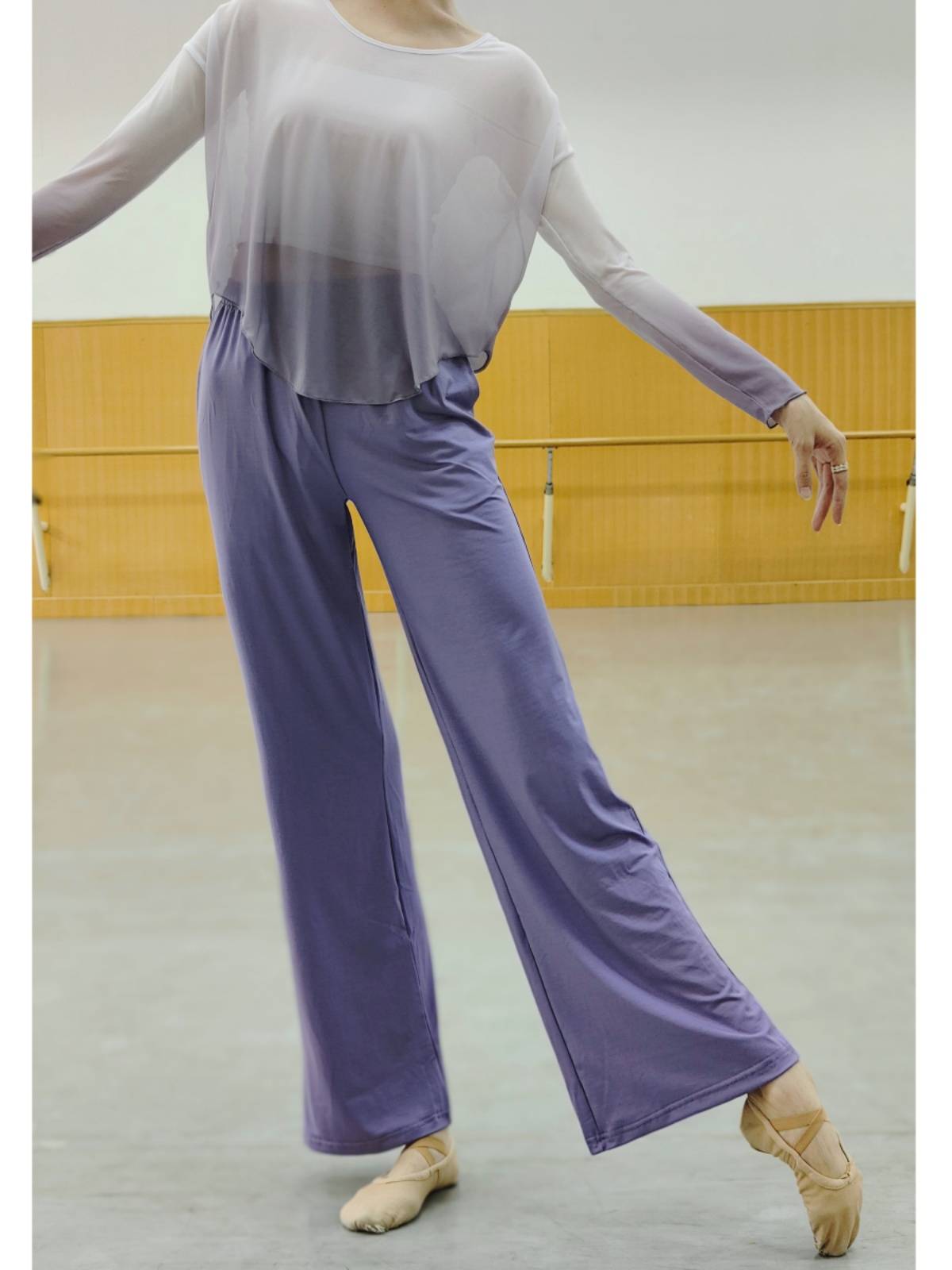 Classical dance gauze performance service women's elegant blouse loose body rhyme Chinese dance service professional dance practice uniform top