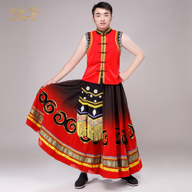 March three national clothing adult Yi clothing female and Yi dance performance service minority dance performance clothing
