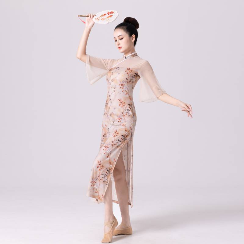 Mo Rong Classical Dance Dance Devil Elastic Specification Cheongsam Chinese National Style Charm Performance Performance Female Women