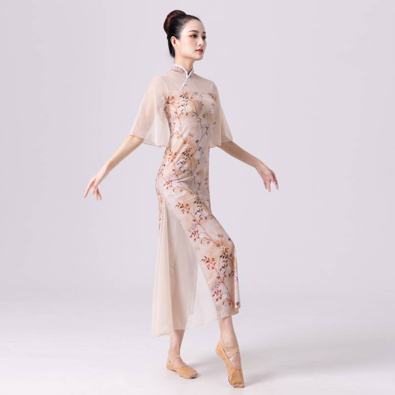 Mo Rong Classical Dance Dance Devil Elastic Specification Cheongsam Chinese National Style Charm Performance Performance Female Women