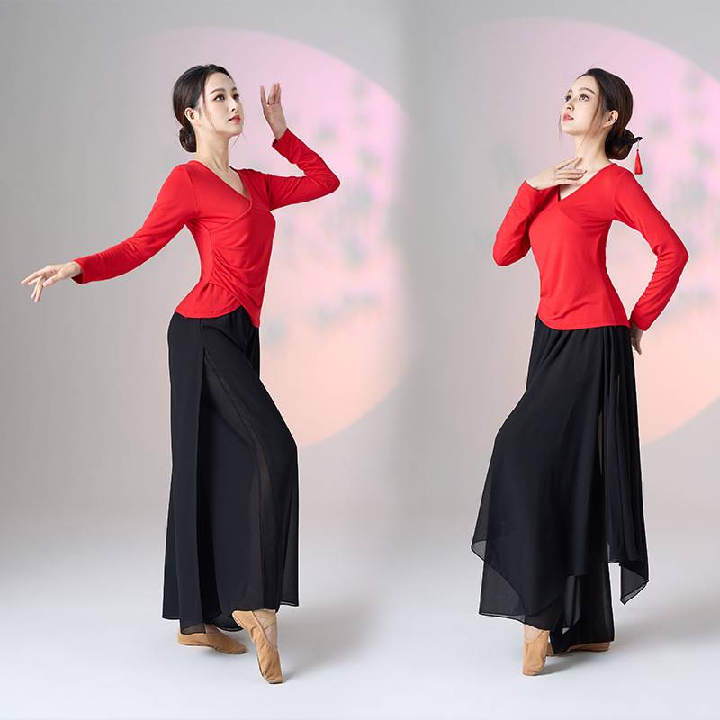 Classical dance suit set elegant national dance exercises performance stage service square dance show show Modal art test