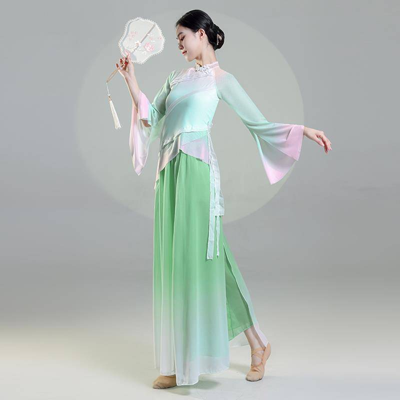 Classical dance watch performance clothing elegant practice service Chinese dance show national dance fan