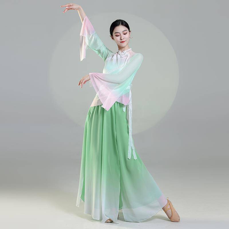 Classical dance watch performance clothing elegant practice service Chinese dance show national dance fan