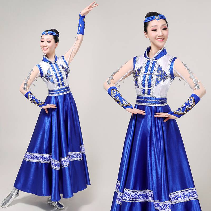 Mongol dance shows for ethnic minority, modern-day national troupe dancers, geese
