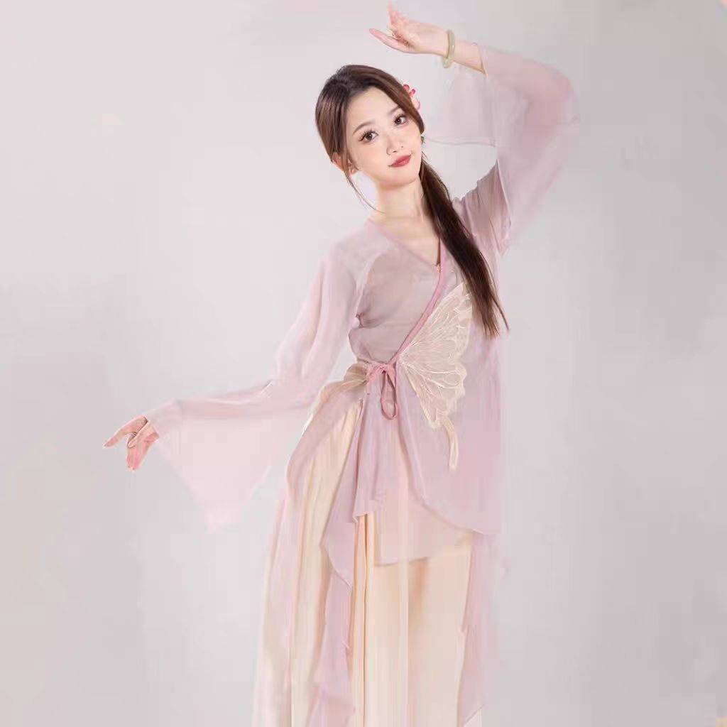 Classical dance service professional practice service national dance long chiffon yarn Chinese dance performance table acting test clothing clothing