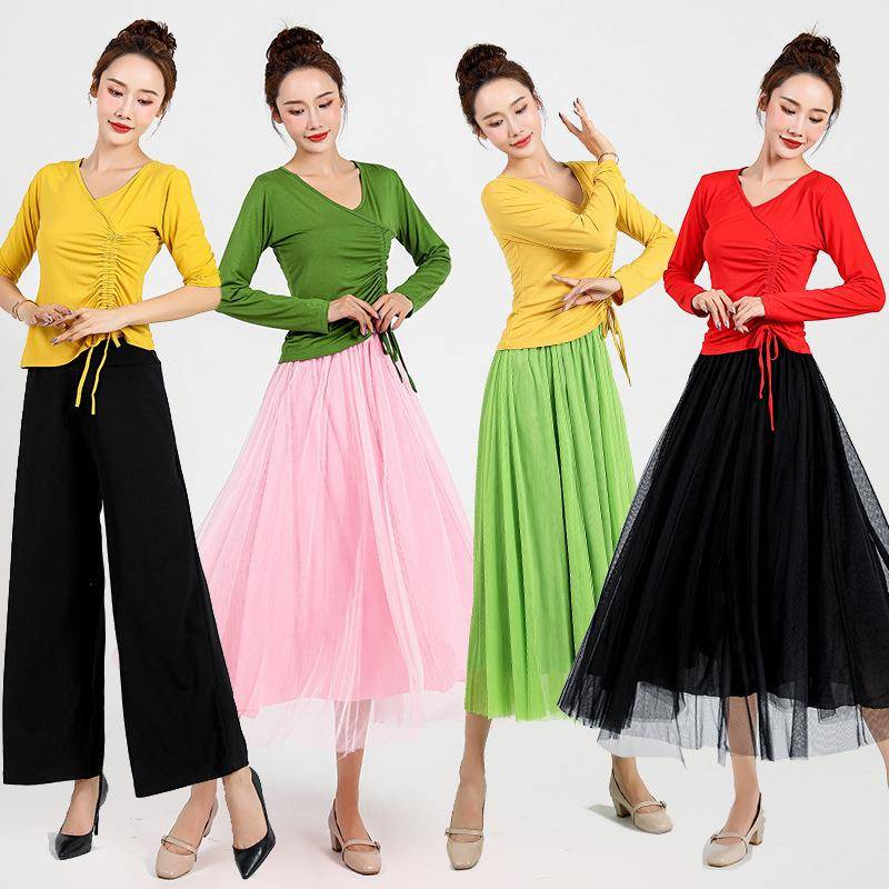 Square dance service new suit Modal classical big dressing skirt Yunshang national dance exercise performance service FT206B