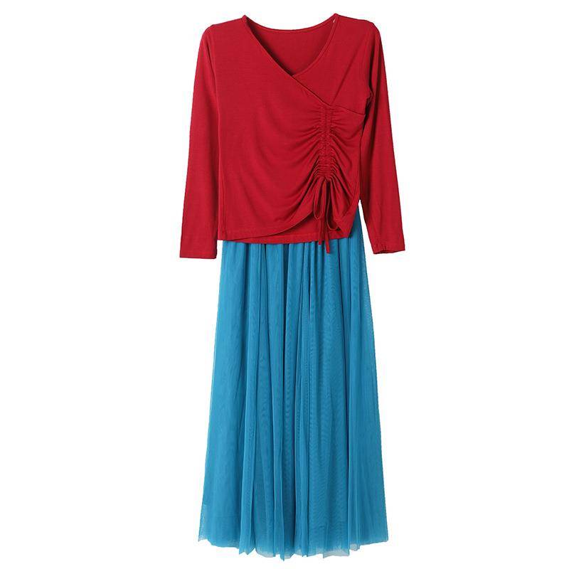 Square dance service new suit Modal classical big dressing skirt Yunshang national dance exercise performance service FT206B