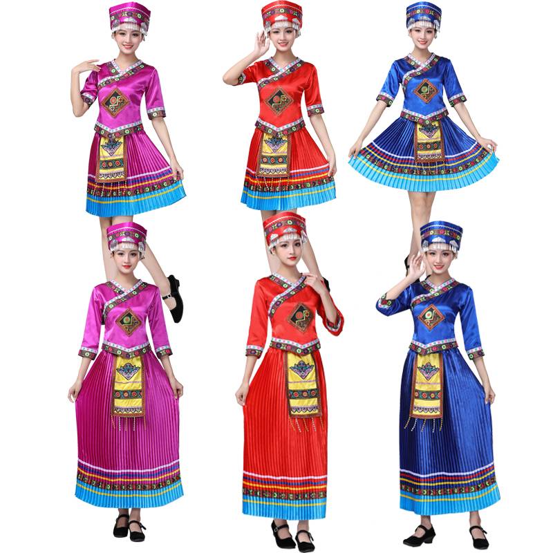 Miao clothing female Yunnan ethnic minorities performed service service in Guizhou Yi dance service Yao and Dai family clothing