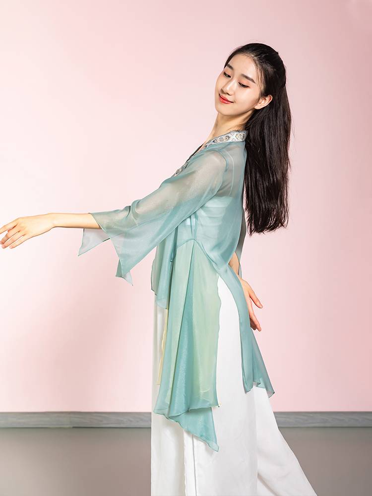 Classical Dance Dance Practice Female New Permanent Rhymes Yaosa Chinese Style National Dance Performance Dance Dance Dress yb31