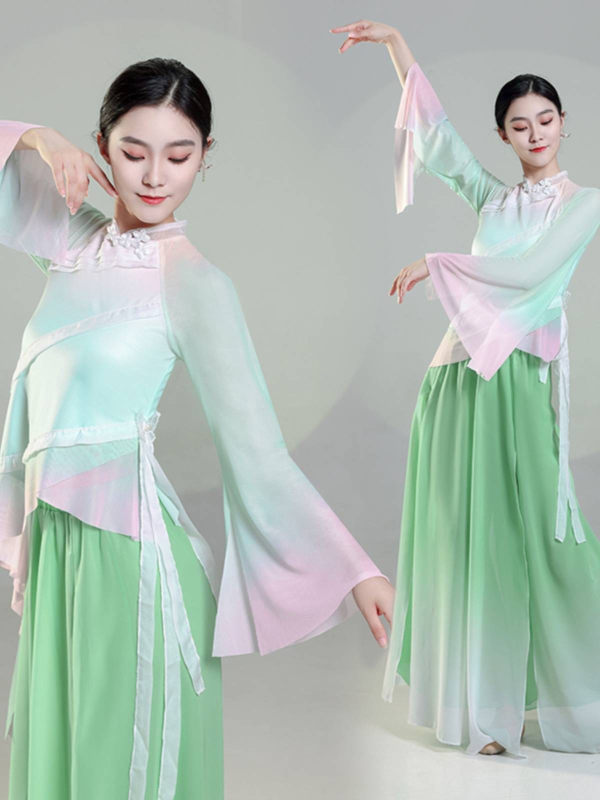 Classical dance watch performance clothing elegant practice service Chinese dance show national dance fan
