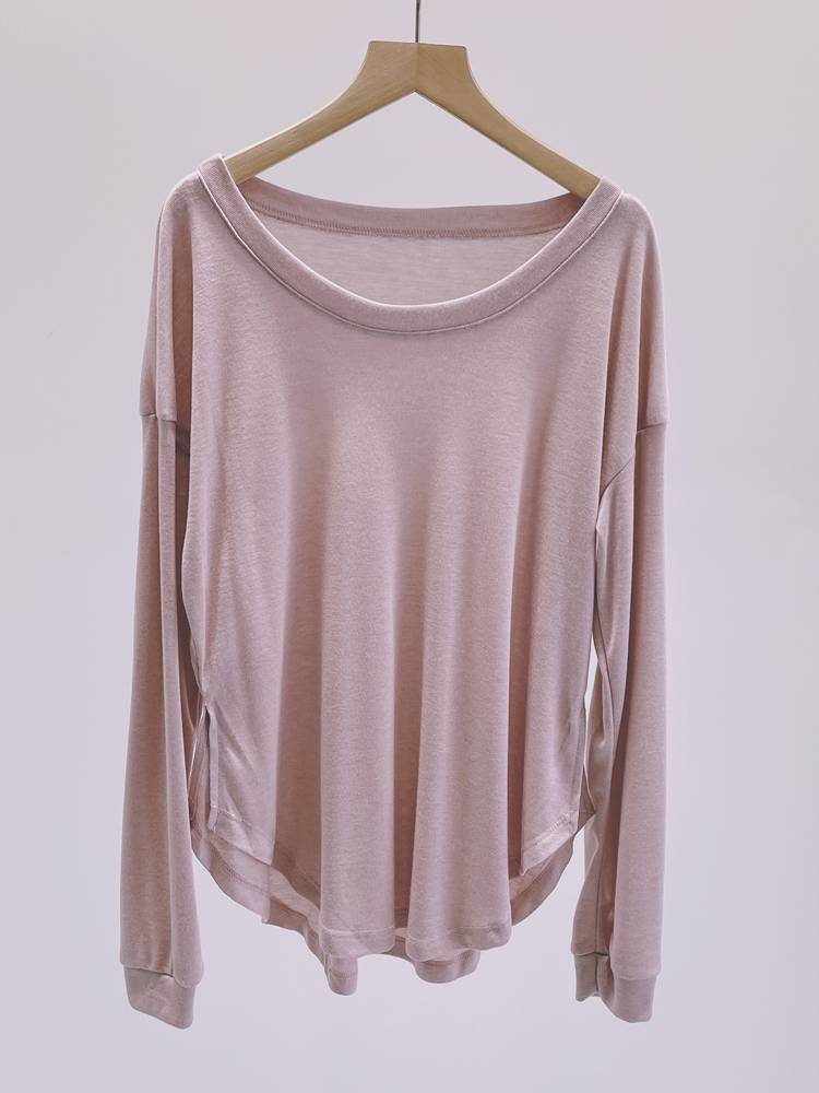 Loose modern dance exercise service service women's shirt Chinese dance classical dance base training clothes long -sleeved dance clothing yoga jersey