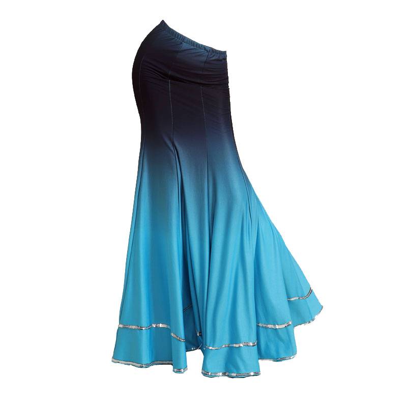 Dai dance skirt children adult half -bodied hip long skirt training training skirt national performance clothing