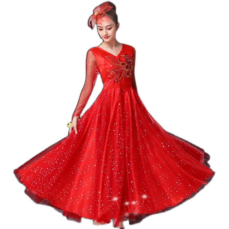 Opening Dance Dance Skirt Female Chorus Dresses New Cheng Chengcheng Dance Skirt Performance Clothing
