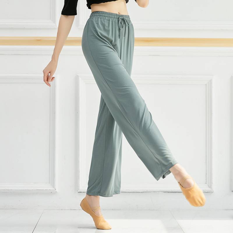 Dance pants female Modal loose wide legs Modern dance thumbs practice pants Chinese national classical dance -shaped clothing