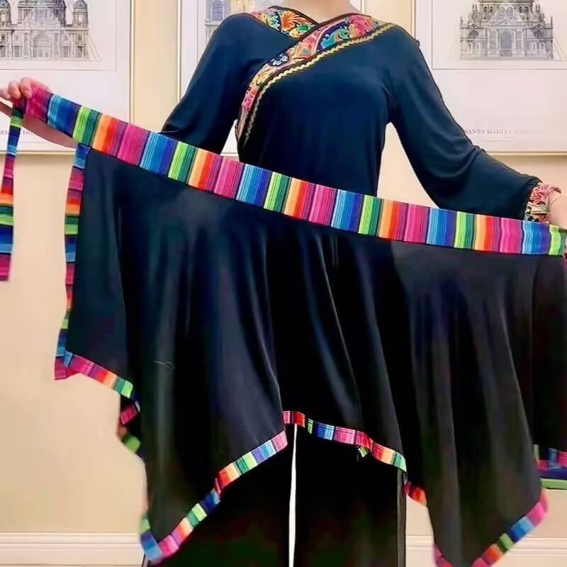 Women's small apron, waist, short national dance skirt, skirt, Square Dance Tibetan dance apron