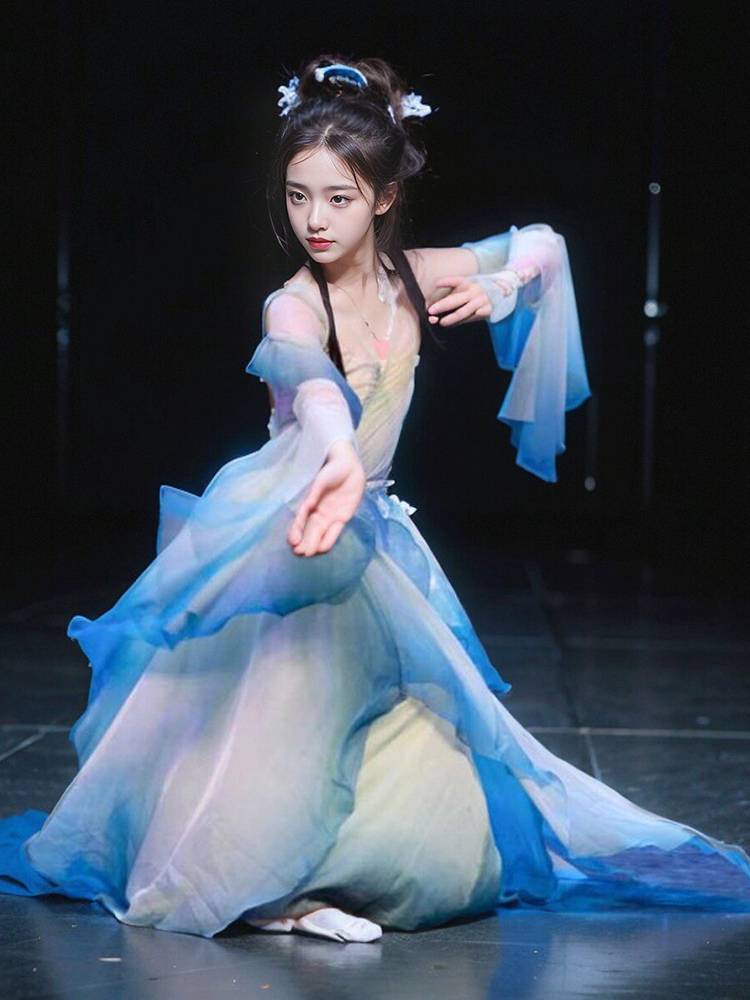 Xianqi Jiu Ge Mountain Ghosts Performance Services Girls' National Dance Clothing Clothing Chengqi Children's Classical Dance Performance Clothing