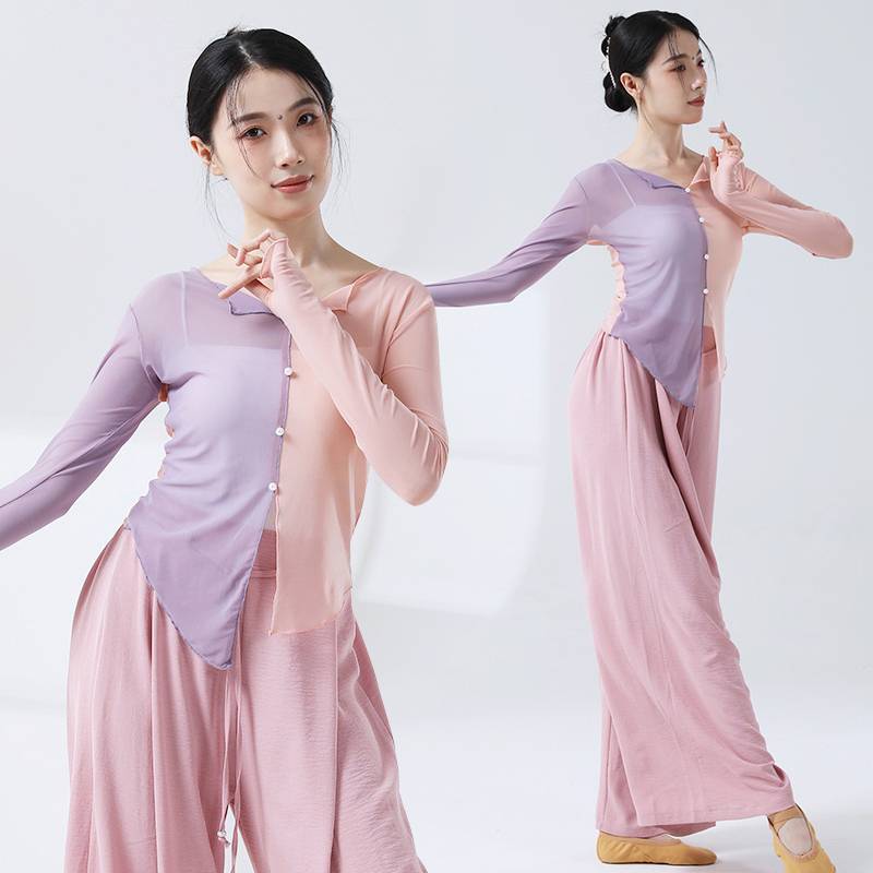 Classical dance dance clothing female body rhymes, gauze fairy, elegant Chinese dance exercise table acting, admitted to the jacket autumn