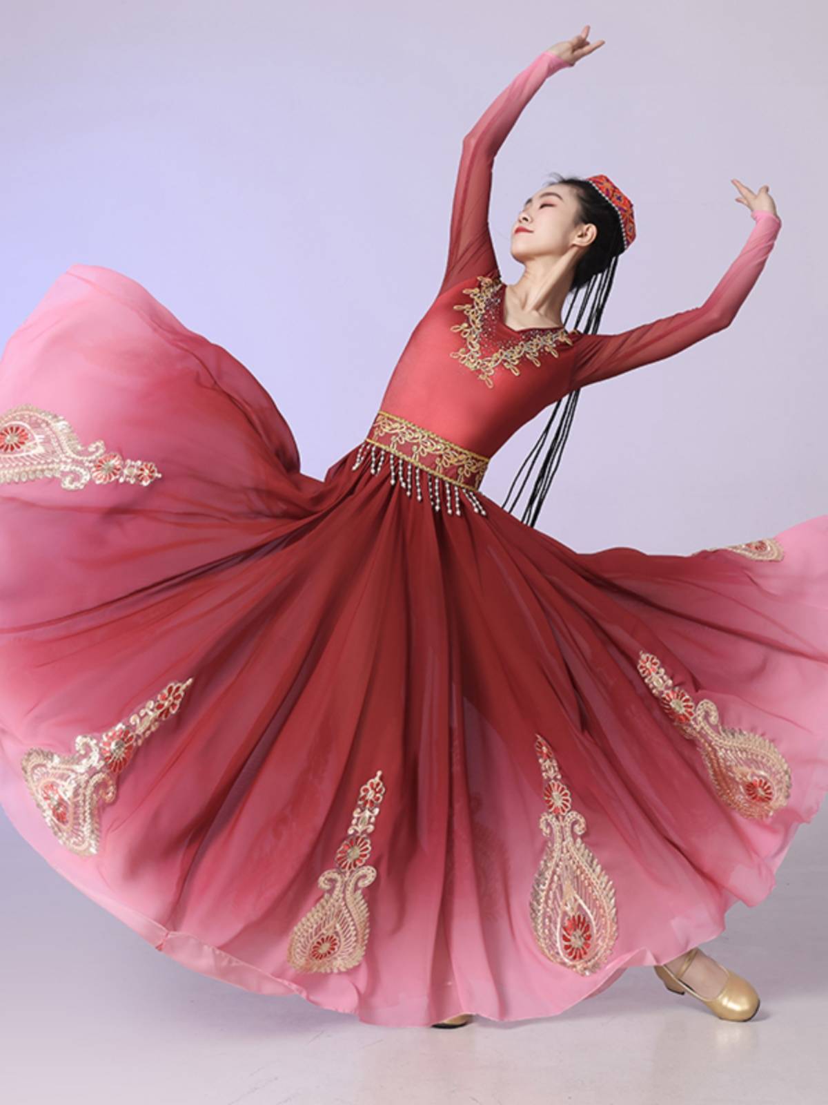 New Xinjiang Dance Our Performance Dance Dance Dance Dance Dance Dance Dress Practice Women's Plaza