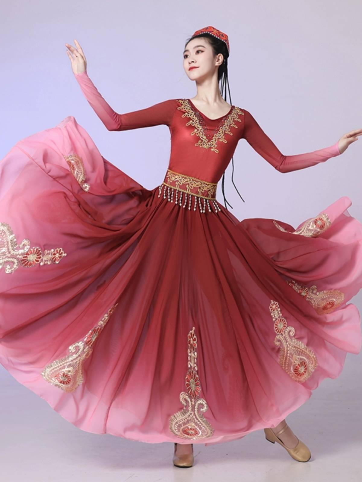 New Xinjiang Dance Our Performance Dance Dance Dance Dance Dance Dance Dress Practice Women's Plaza