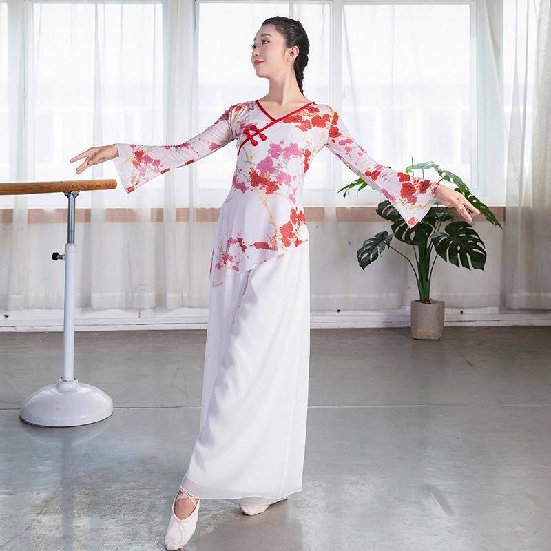 2020 Classical Dance Practice Services Fun Sleeve Performance Performance Server Women's National Dance Rhyme Dance Dance Dance Customization