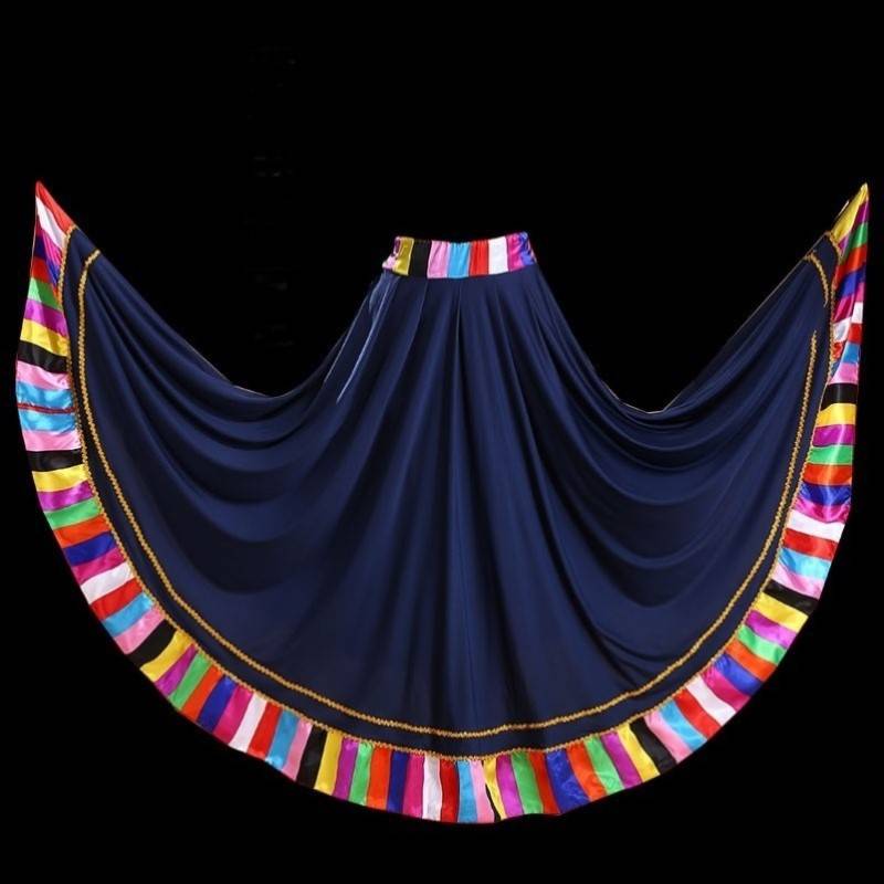 The Tibetan style of the Tibetan plaza for the national choreography