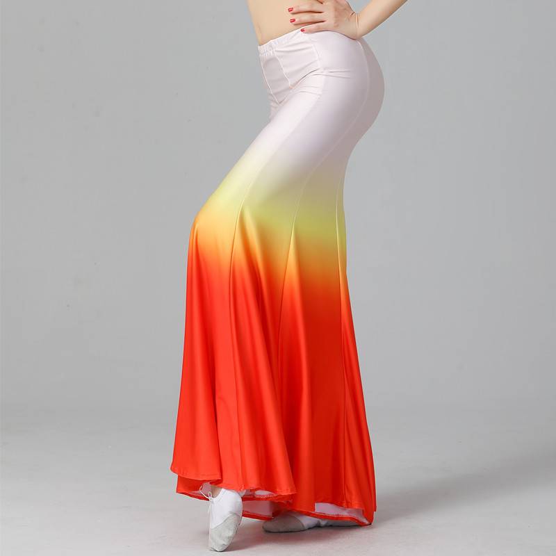 New adult Dai dance clothing art test women's practice skirt elastic 360 -degree practice service national dance skirt