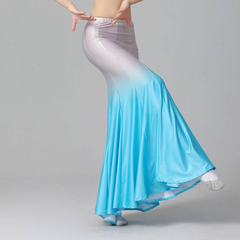 New adult Dai dance clothing art test women's practice skirt elastic 360 -degree practice service national dance skirt
