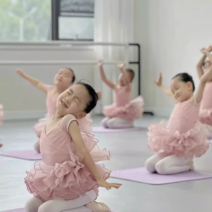 New summer children's dance service girl suspender practice service children's ballet national Chinese dance test -level body skirt