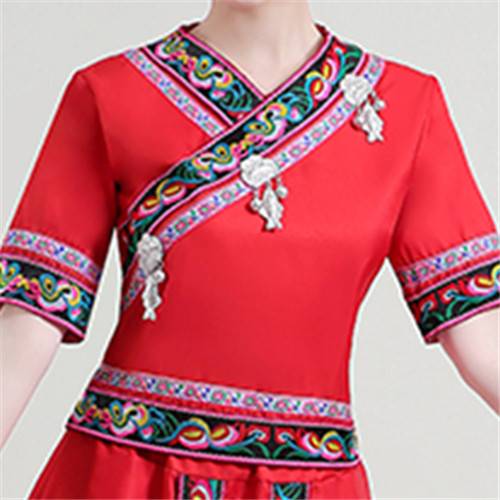 National style clothes Miao people, Yunnan Guizhou minority performance clothing square dance clothing Zhuang clothing Zhuang clothing