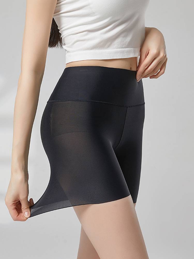 Chinese nation's modern dance body training skills ice silk sexy adult high bombs slimming thin short pants children