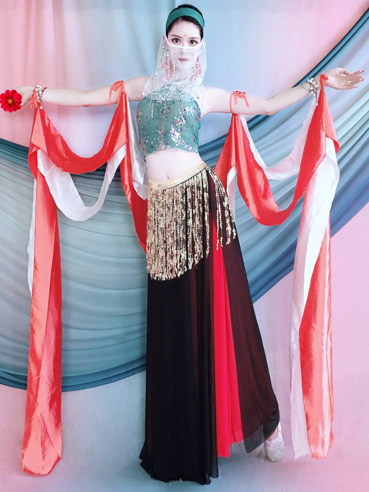 The new summer flying sky classical dance performance service young children's nation Dunhuang dance watch acting children's Indian dance clothing