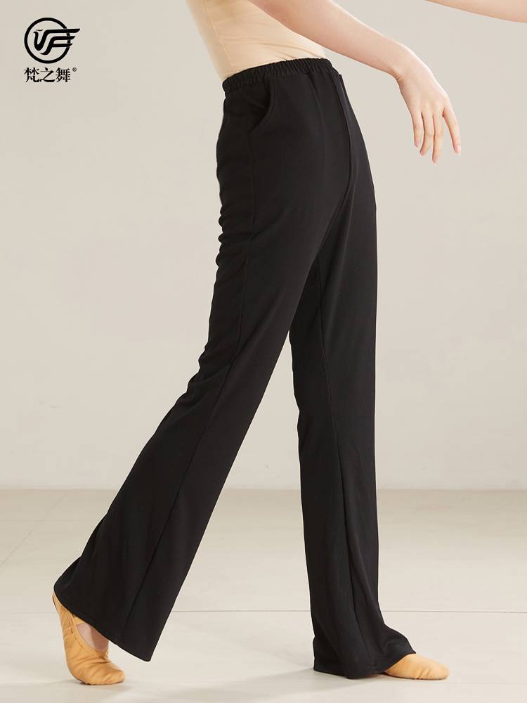 Brahma Dance Classical Modern Ethnic Chinese Dance Pants Female Female Female Wide Legs Micro Fan Fan Pants New