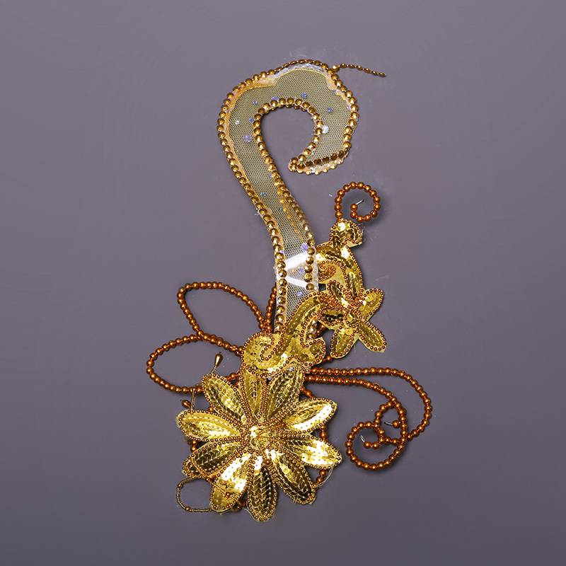Modern dance performance headwear opening dance watch performance rented flower ethnic classical dance sequin flower female headdress rental
