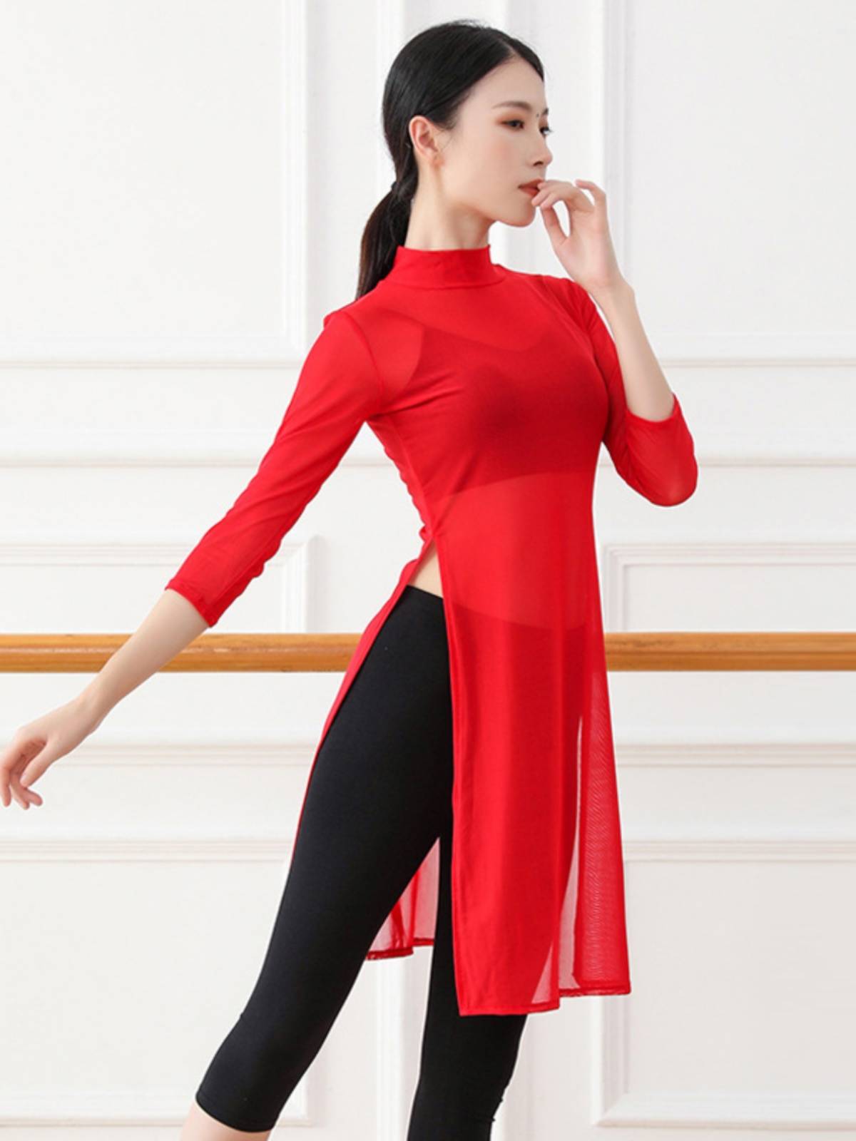 Modern Classical Dance Dance Fun Dressing Dress, Rhymes Ya Jiao Girls Middle Garment Jacket Flowing Dance Dance Server