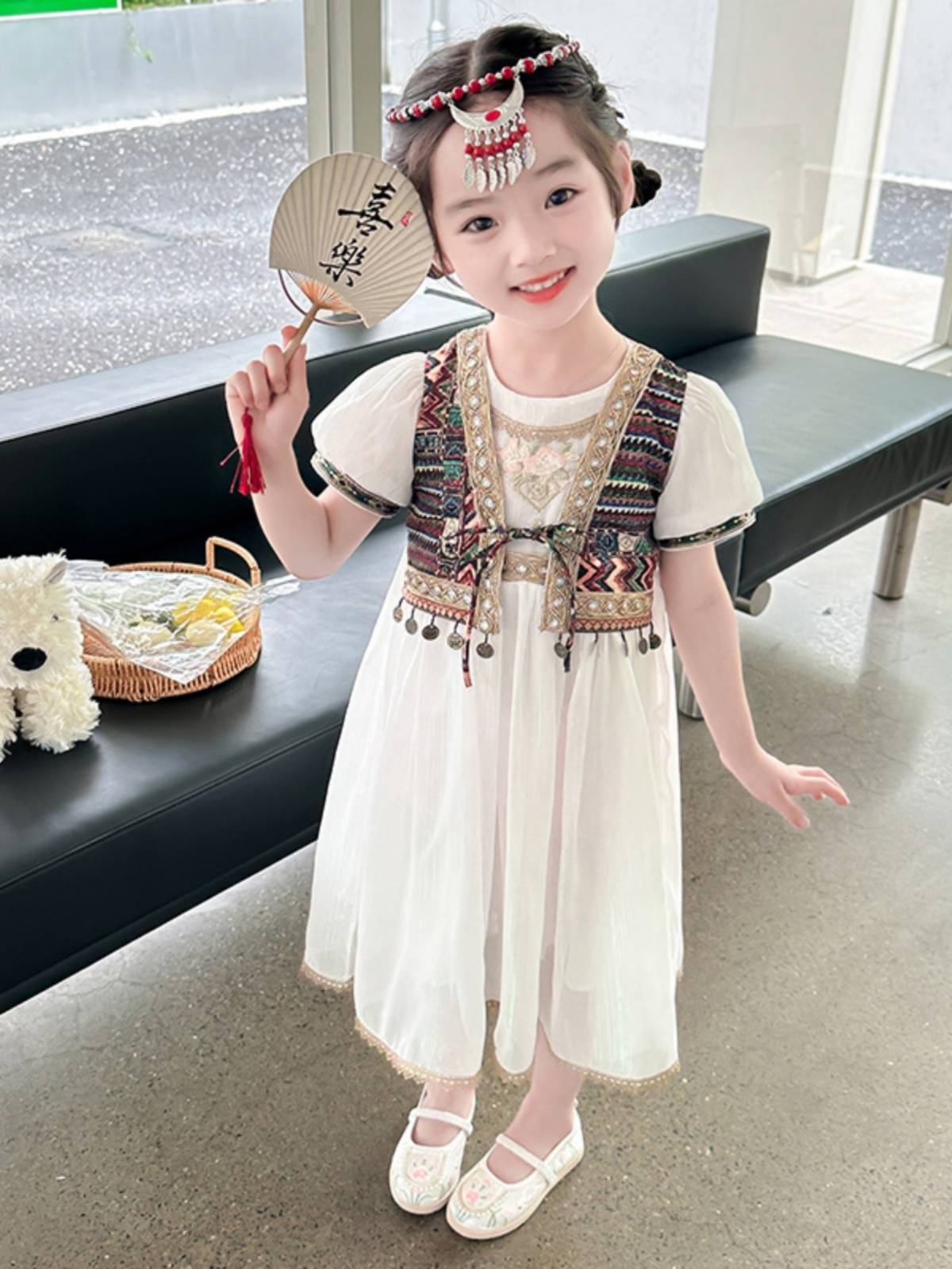 Yunnan Splash Water Festival Dress West Double Edition Na Shuang Na Dai clothing and dance performance Hanfu skirt