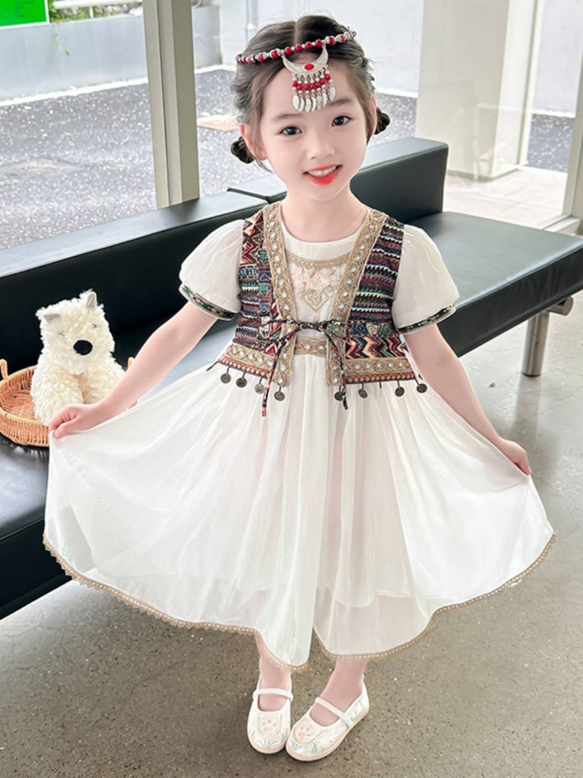Yunnan Splash Water Festival Dress West Double Edition Na Shuang Na Dai clothing and dance performance Hanfu skirt
