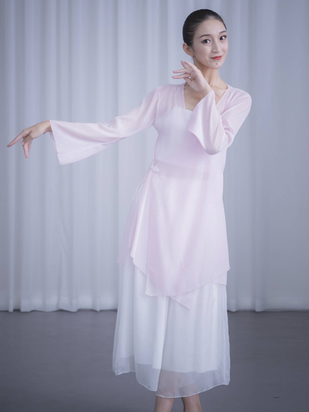 Classical dance exercise female Zen clothes national dance dance dance dance dance dance, elegant Han Tangji training suit