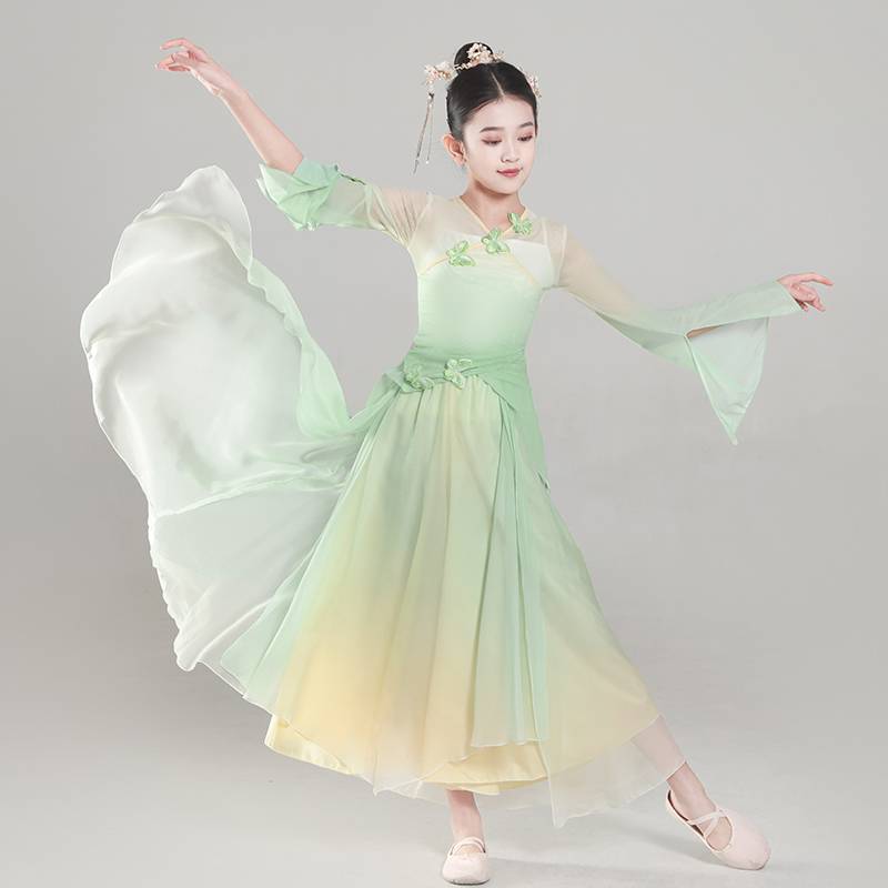 Children's Classical Dance Dance Dance Dressing Dressing Gine Dance Chinese Dance Rhyme Girls' National Dance Fan Dance Gradient Performance Service