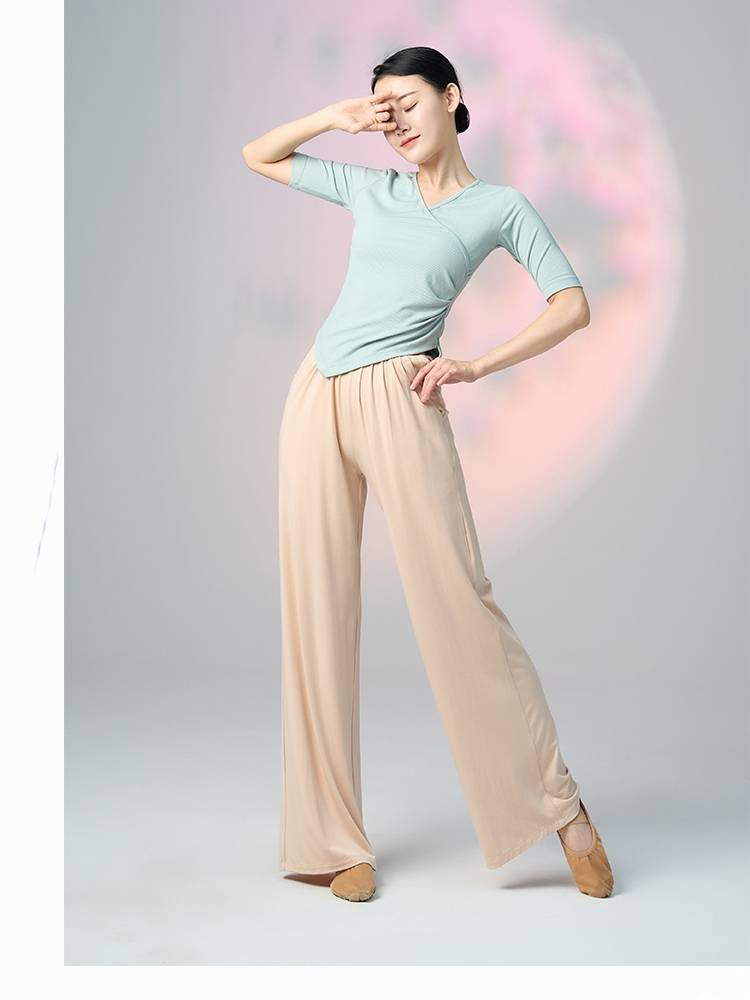 Modern dance practice service Modal loose high waist wide -leg pants female Chinese dance national dance clothing dance pants