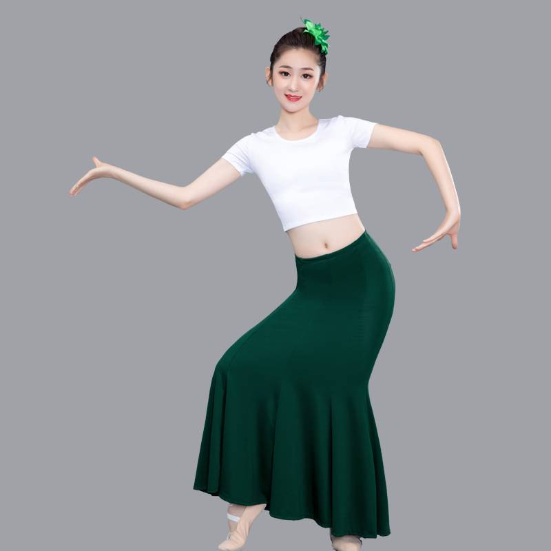 Dai dance clothing female performance dress dance skirt children's peacock dance art test performance clothing dance exercise skirt