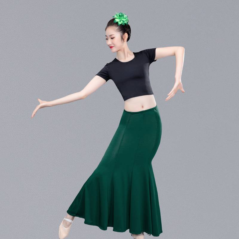 Dai dance clothing female performance dress dance skirt children's peacock dance art test performance clothing dance exercise skirt