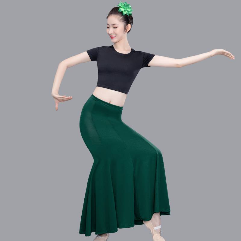 Dai dance clothing female performance dress dance skirt children's peacock dance art test performance clothing dance exercise skirt