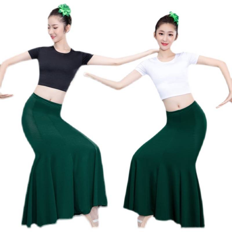 Dai dance clothing female performance dress dance skirt children's peacock dance art test performance clothing dance exercise skirt
