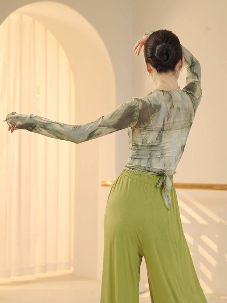 3351 dance service female 2024 new adult body practice exercises elegant modern classical Chinese dancing performance top