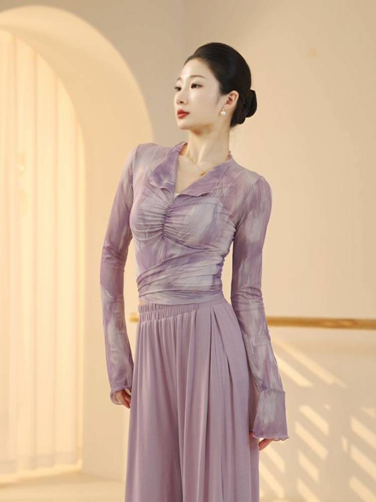 3351 dance service female 2024 new adult body practice exercises elegant modern classical Chinese dancing performance top
