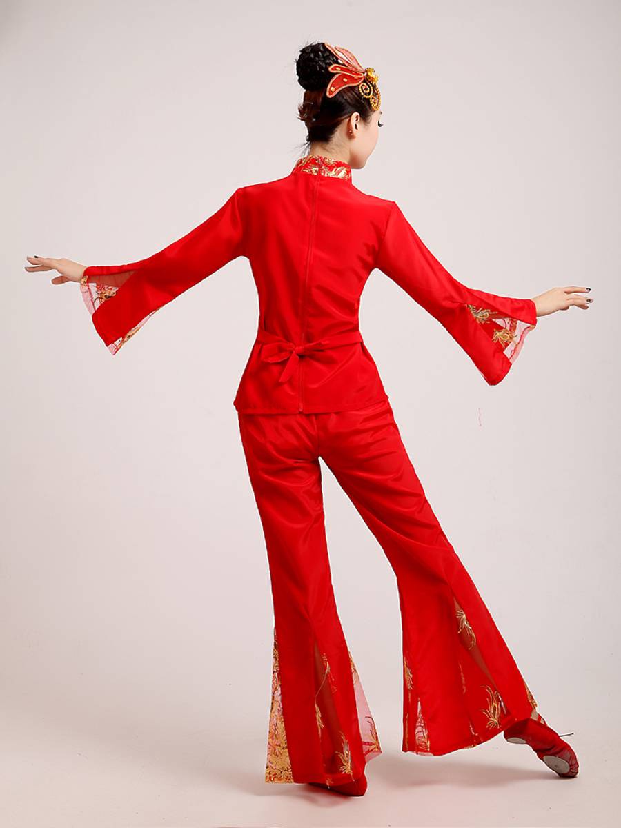 Yangge Dance Performance Clothing New Northeast Festive Middle -Elderly Square Dance Fan Dance Waist Dance Set