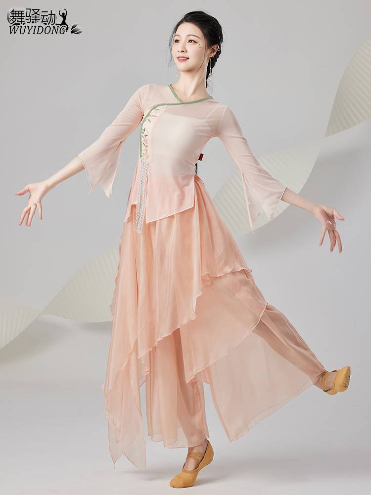 Classical dance performance service new elegant elastic gauze Chinese style dance service national dance exercise performance clothing performance clothing