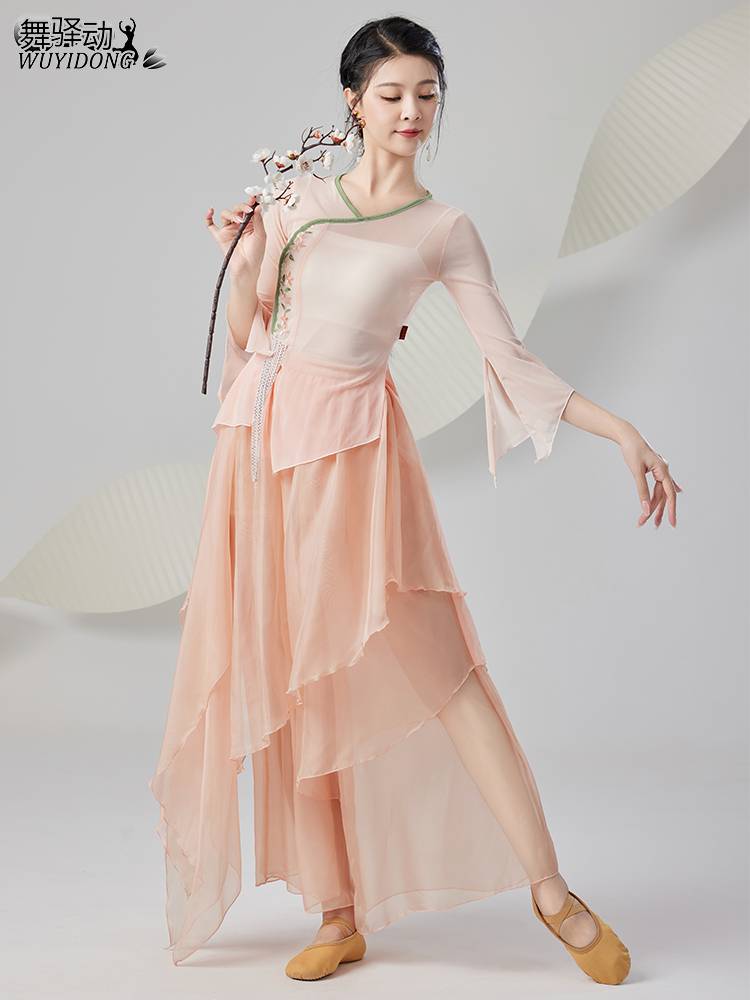 Classical dance performance service new elegant elastic gauze Chinese style dance service national dance exercise performance clothing performance clothing