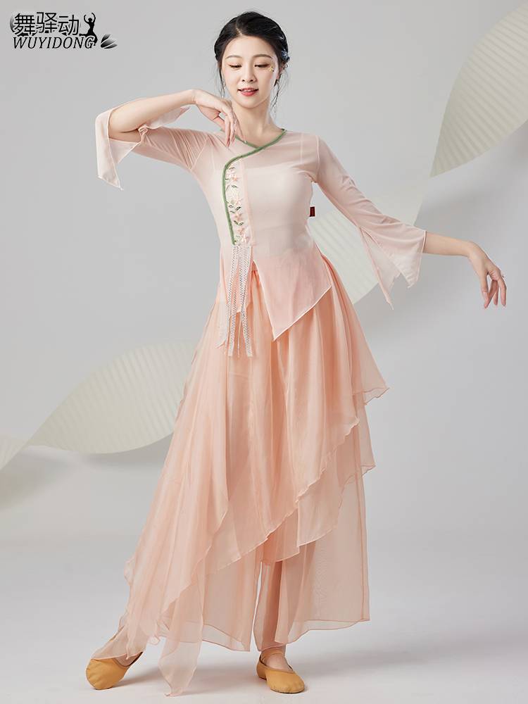 Classical dance performance service new elegant elastic gauze Chinese style dance service national dance exercise performance clothing performance clothing