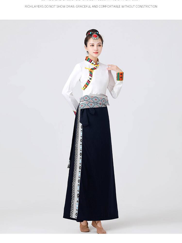 Tibetan dance performances for Tibetan tourism in high-quality adult women's fashion exams